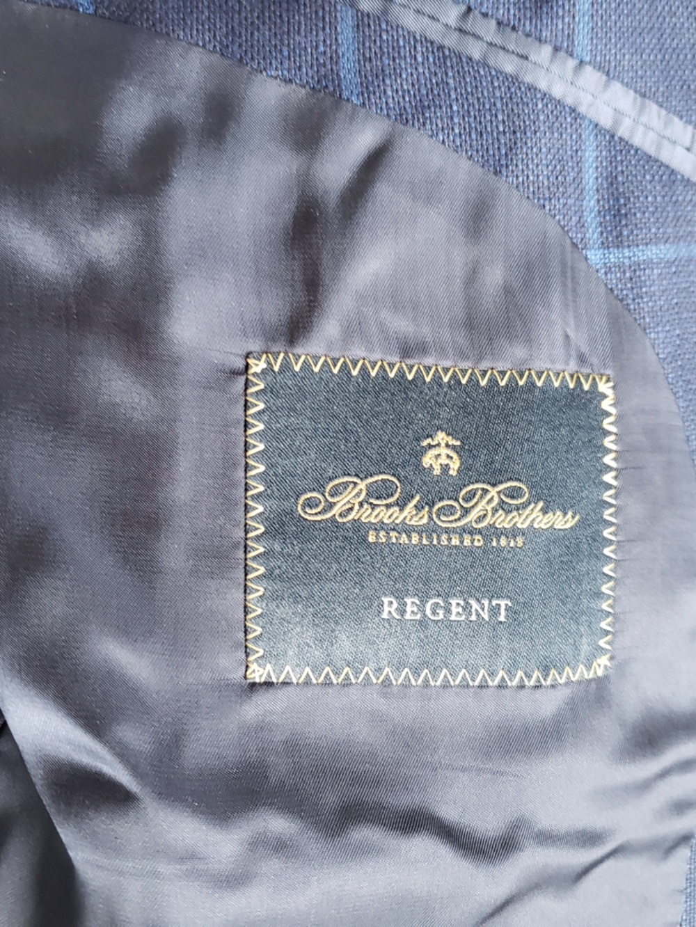 Brooks Brothers Regent Reda Pure Wool Sport Coat Navy Blue - Picture 4 of 9